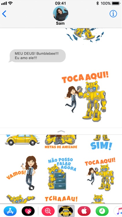 Stickers oficiais de Bumblebee