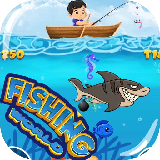 Fishing World Game - Gold Miner Underwater Icon