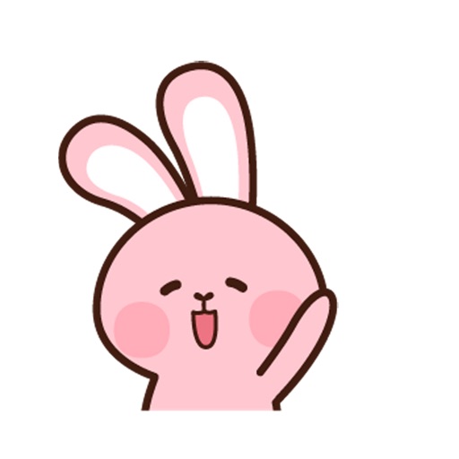 Pink Rabbit Animated iOS App