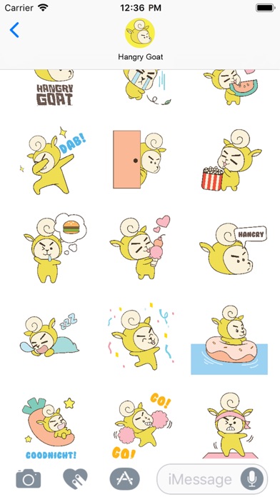 Hangry Goat Stickers screenshot 2