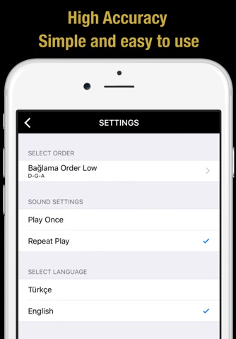 Saz Tuner - Baglama Akort App screenshot 2