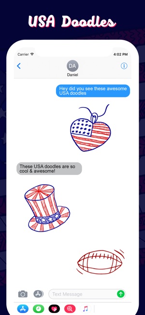 USA Doodles Stickers!!(圖2)-速報App