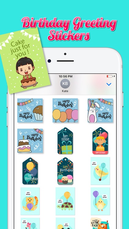 Birthday Greeting Stickers