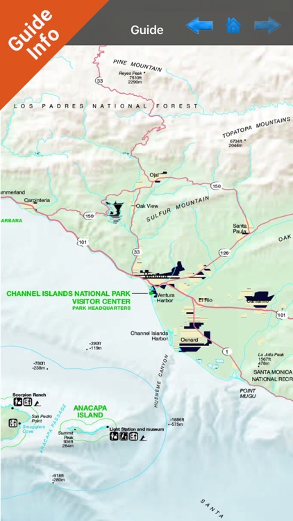 Channel Islands NP GPS charts