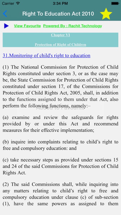 Right To Education Act 2010