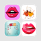 App Icon for Flirty Lips with Hot Coffee App in Pakistan IOS App Store