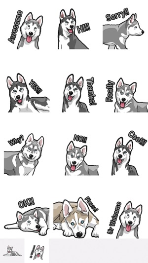 HuskyMoji - Husky Emoji & Sticker(圖2)-速報App