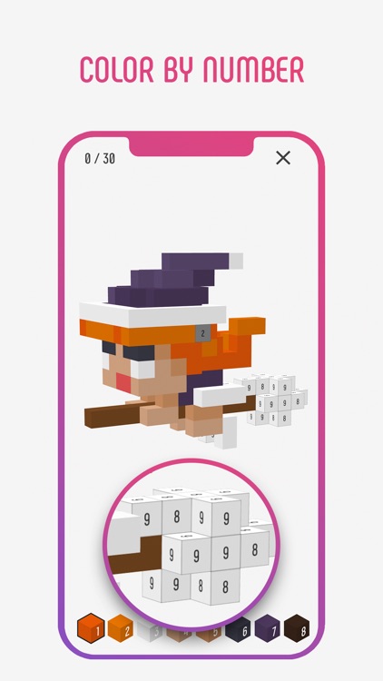 Coloring Happy Pixels 3D screenshot-0