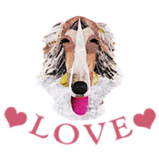 Adorable Borzoi Dog Sticker