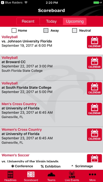 Florida College Athletics screenshot 3