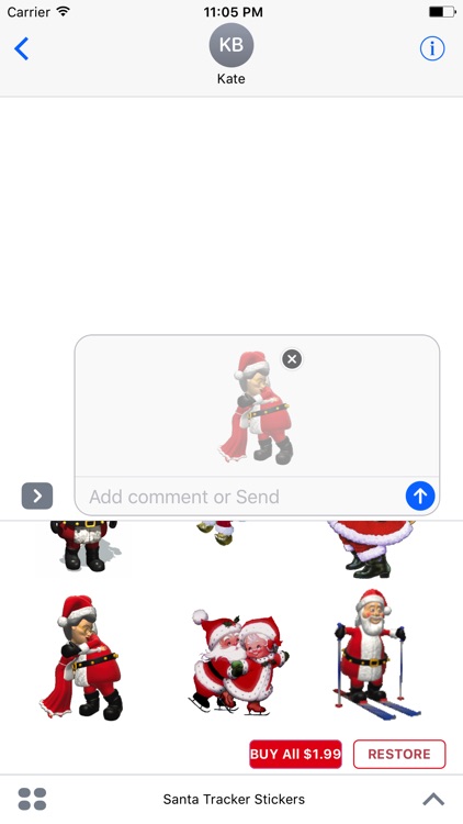 Santa Tracker Stickers