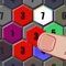 This is a hexa BLOCK Match puzzle game Make7