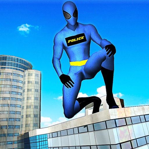 Police Spider Hero City Rescue - Flying Superhero icon