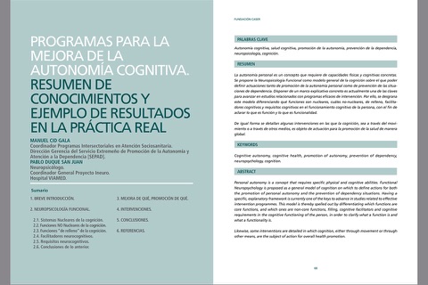 Revista Actas. Fundación Caser screenshot 3