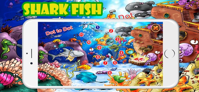 Shark Fish Game Dot To Dot(圖1)-速報App