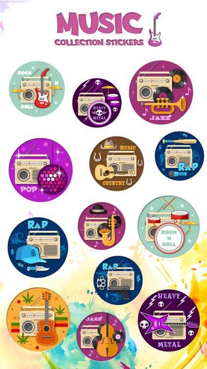 Music Collection Stickers