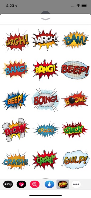 Comic Exclamation Sticker Pack