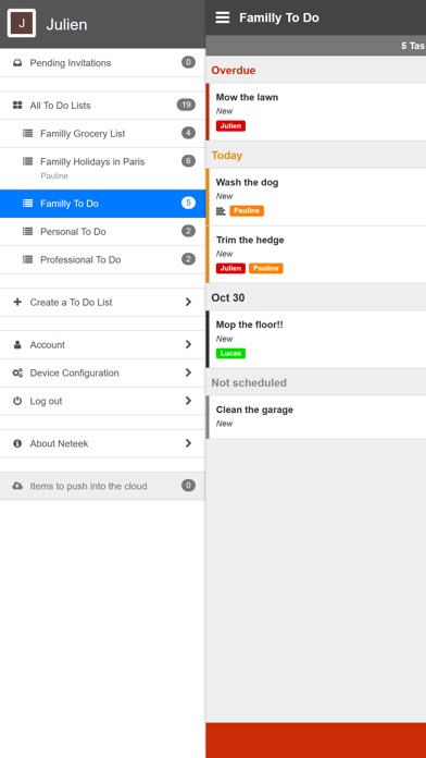 Neteek: Shared To-Do Lists screenshot 3