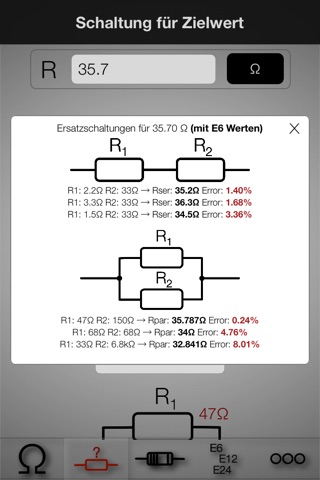Resistor ToolKit, Color Codes screenshot 2
