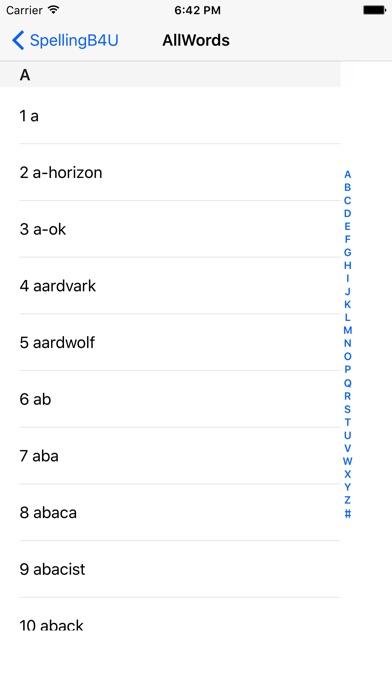 SpellingB4U screenshot 2