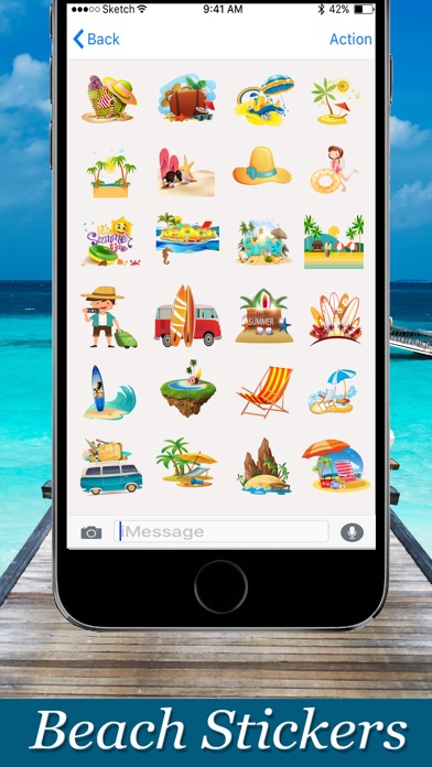 Beach Lover Stickers screenshot 2