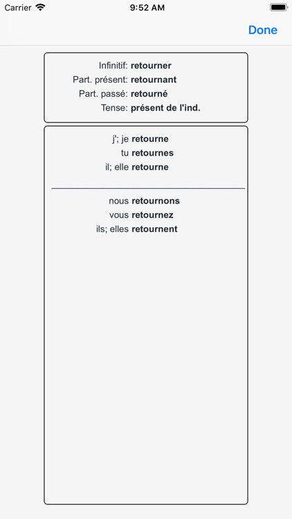 Verbes - French Verb Trainer
