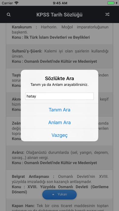 KPSS Tarih Sözlük screenshot 2