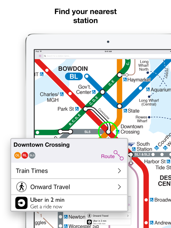 Boston T Map - MBTA subway map screenshot 9