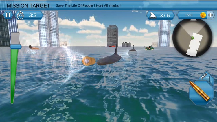 Attack Shark Hunter Ocean City screenshot-3