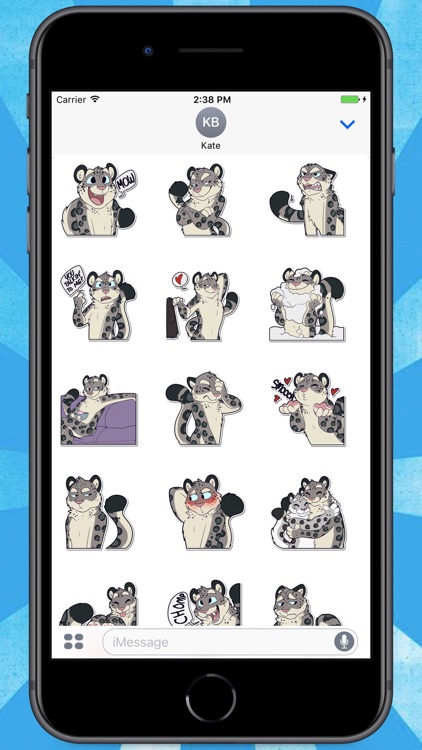 Snow Leopard Stickers