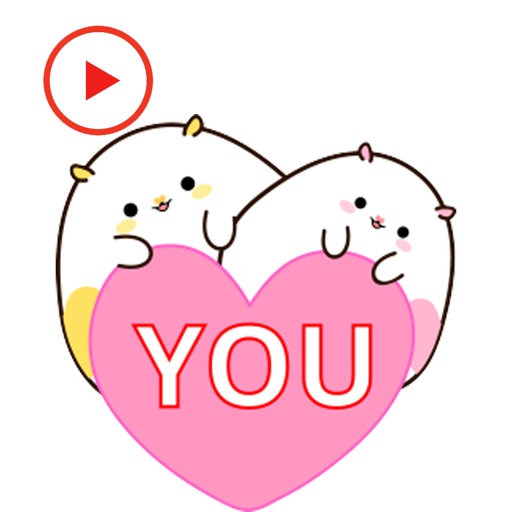 Hamster Lovely Couple Animated Stickers
