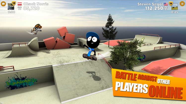 Stickman Skate Battle screenshot-0