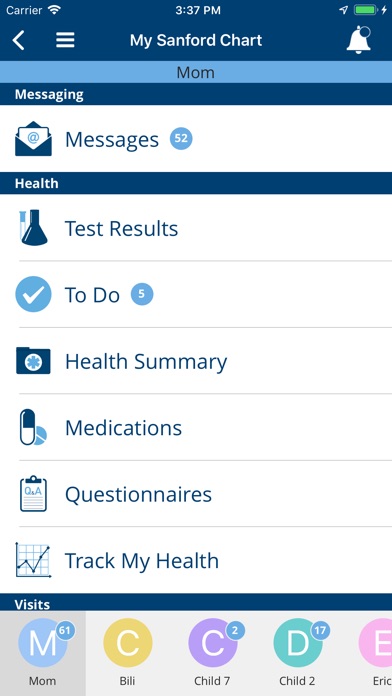Sanford By Health Ios United States Searchman Data Screenshots