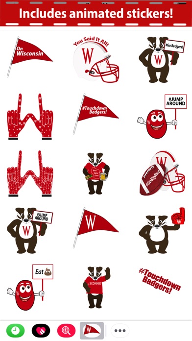 Wisconsin Sports Sticker Pack screenshot 2