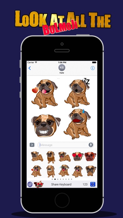 BulldogMoji - Bulldog Stickers screenshot 4