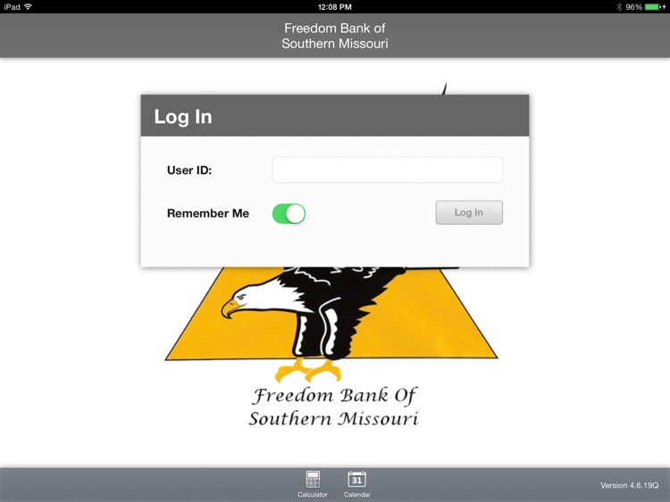 Freedom Bank Mobile Banking for iPad