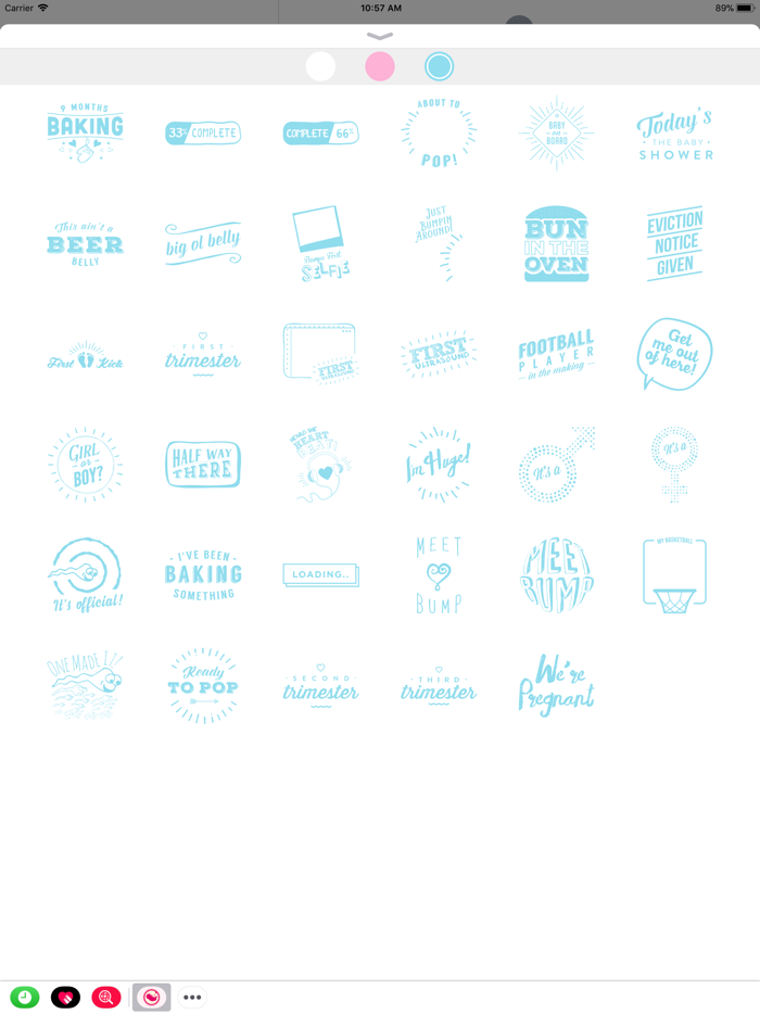 Pregnancy Stickers - Baby Bump