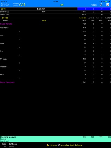 PerFin GP$ Financial Control screenshot 2