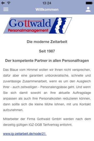 Gottwald GmbH Personalmanagem. screenshot 2
