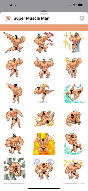 Super Muscle Man Stickers(圖3)-速報App