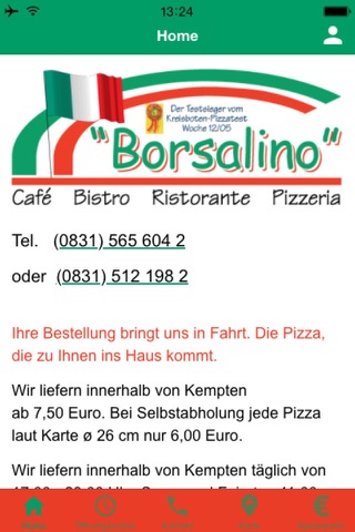 Pizza Borsalino Kempten screenshot 2