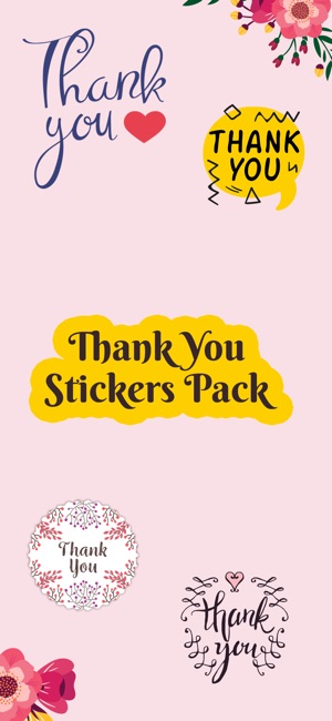 Thank you Greetings Stickers