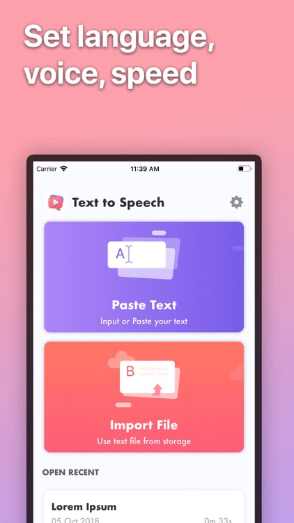 Text to Speech: Voice Over