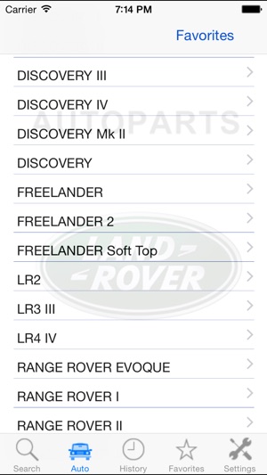 Autoparts for Land Rover