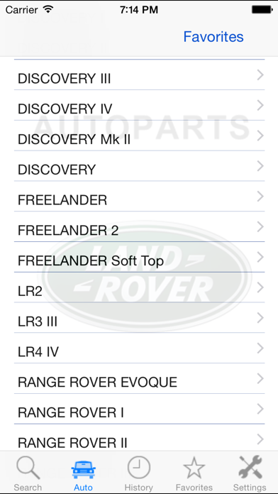 Autoparts for Land Rover Screenshot 1