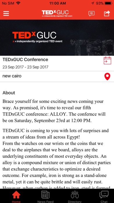 TEDxGUC screenshot 2