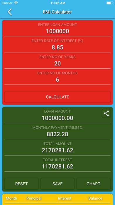 EMI Calc App screenshot 2