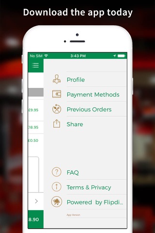 Caspian Pizza App - náhled