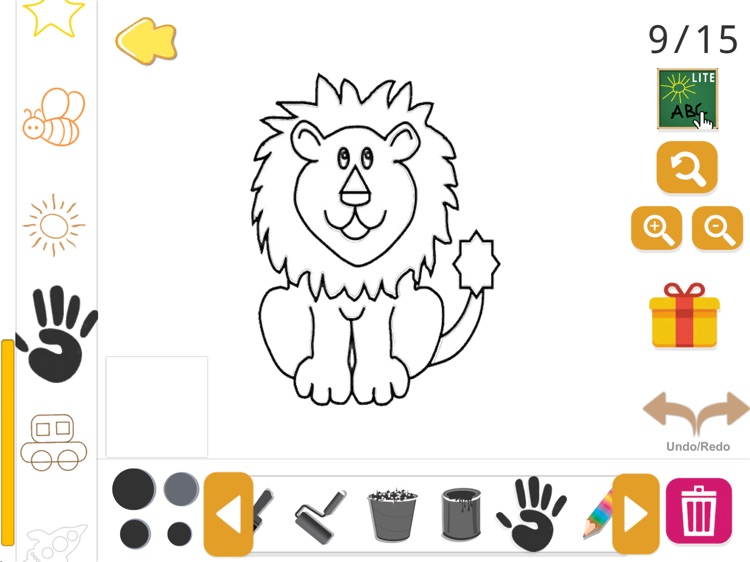 Coloring Pets Book with finger