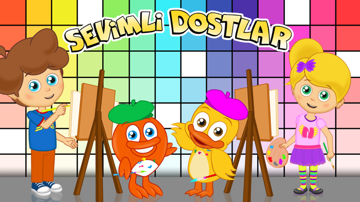 Sevimli Dostlar Boyama Kitabı